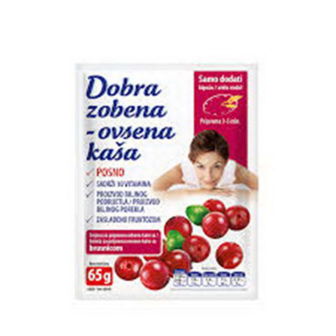 DOBRA OVSENA KAŠA BRUSNICA 60G LOMAX
