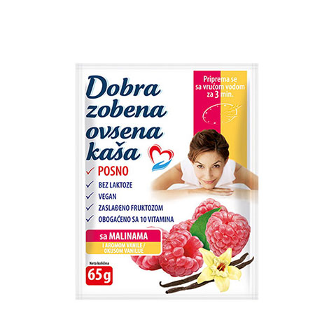 DOBRA OVSENA KAŠA MALINA 60G LOMAX