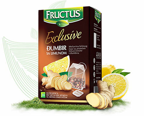 FRUCTUS FILTER ČAJ ĐUMBIR SA LIMUNOM