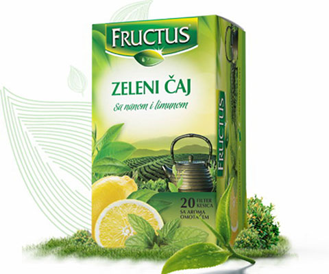 FRUCTUS ZELENI ČAJ+NANA+LIMUN