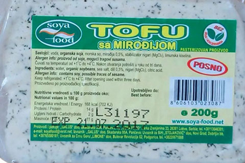 SFO TOFU SA MIRODJIJOM-PR.NA BAZI SOJE 200 GR