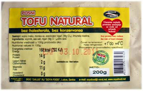 SFO TOFU PROIZVOD NA BAZI SOJE 200gr