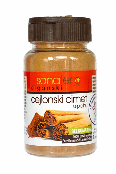 ORGANSKI CEJLONSKI CIMET 40g SANATERRA
