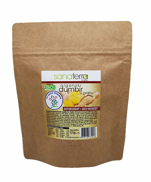 ORGANSKI ĐUMBIR PRAH 125g SANATERRA