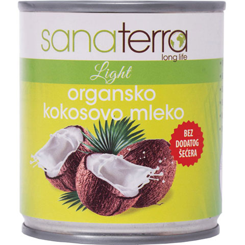 ORGANSKO KOKOSOVO MLEKO 200ml SANATERRA