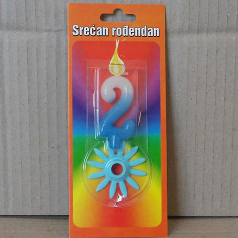 SVECICA RODJENDANSKA 2 PLAVA